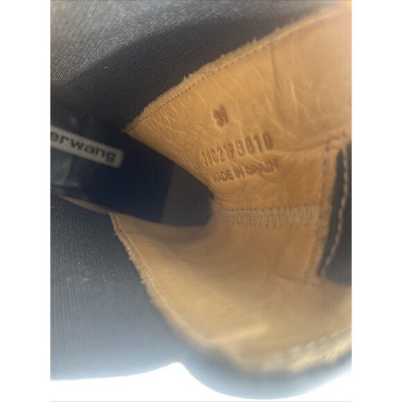 Alexander‎ Wang Chelsea Boots Booties  Size 38/7 Andy Black Biker Leather - Picture 10 of 15